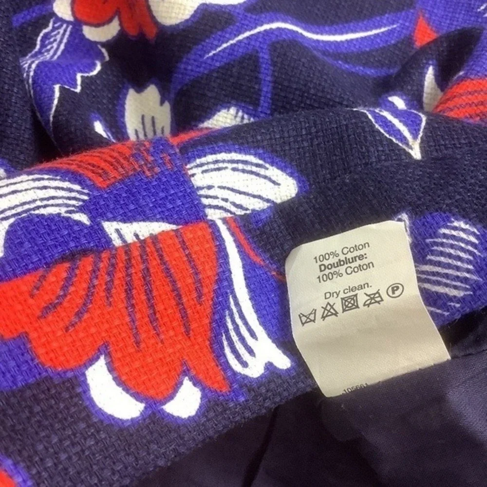 J.Crew Basketweave Floral‎ Skirt Style A0111 Size 4